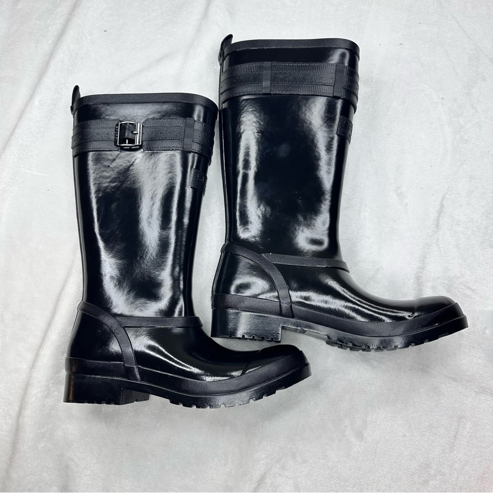 Sperry Walker Atlantic Rain Women's Black Casual Boots STS82562 Sz 5 ~ Nwob